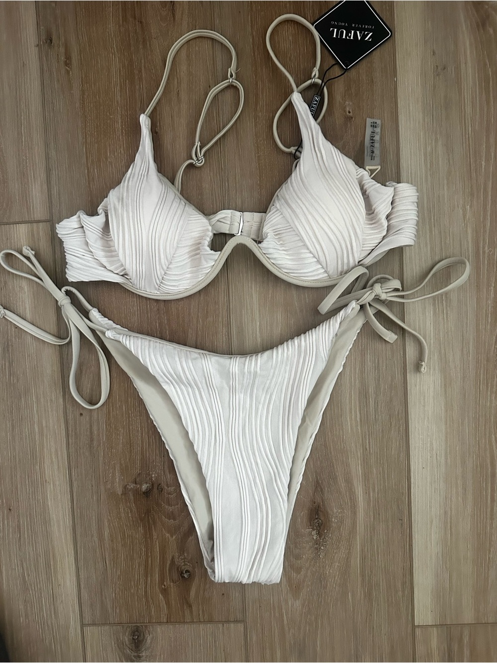 Zaful Ribbed Bikini Set 6 NWT